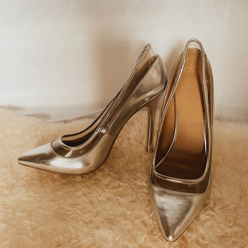Asos Silver Metallic Pumps